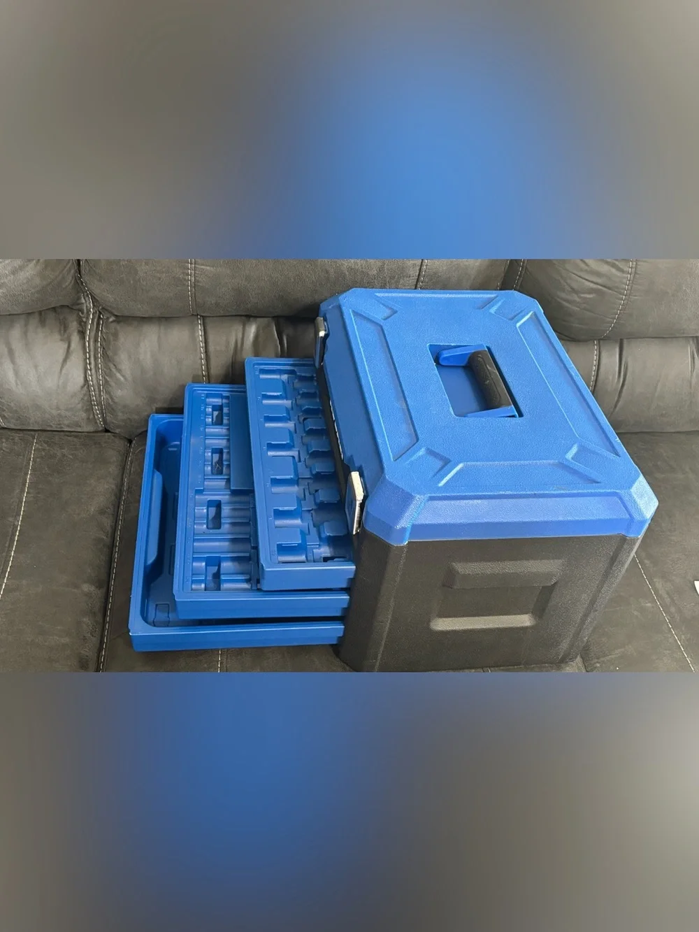 Kobalt Blue Stackable 3-Drawer Tool Organizer - Portable Home Storage